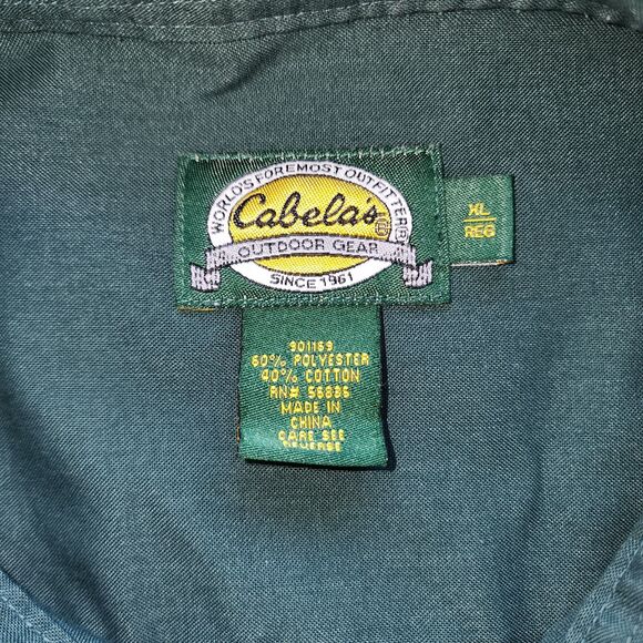 Cabela's Long Sleeve Button Up Blue Shirt Sz XL - Picture 8 of 8